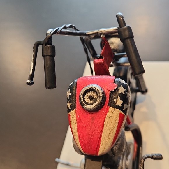 Metal Model Motorcycle, Stars & Stripes - Picture 12 of 17
